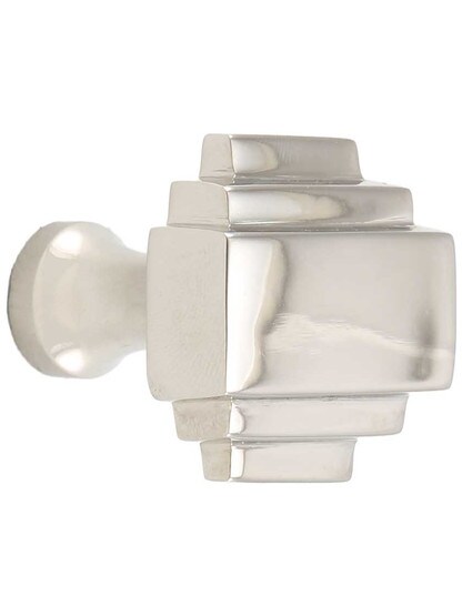 Streamline Deco Cabinet Knob in Polished Nickel.